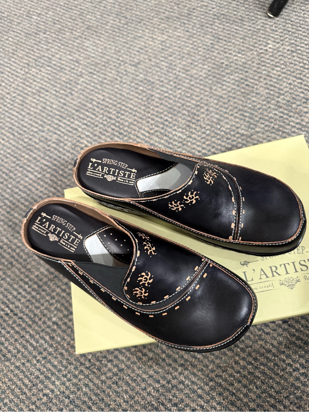 Black Slip-On Clogs